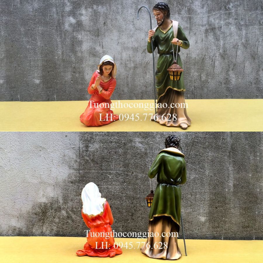 Bộ tượng Giáng Sinh Noel mẫu Ý 30cm 10 tượng 6